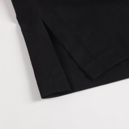 Girls Black Logo Cotton Dress