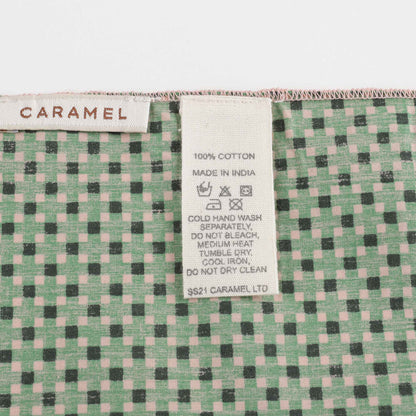 Girls Green Dots Cotton Scarf