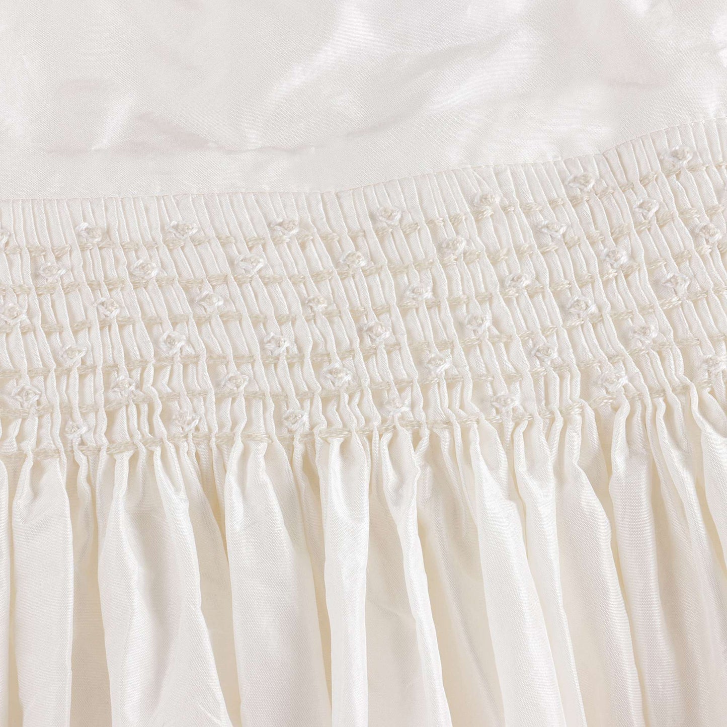 Baby Girls White Silk Dress