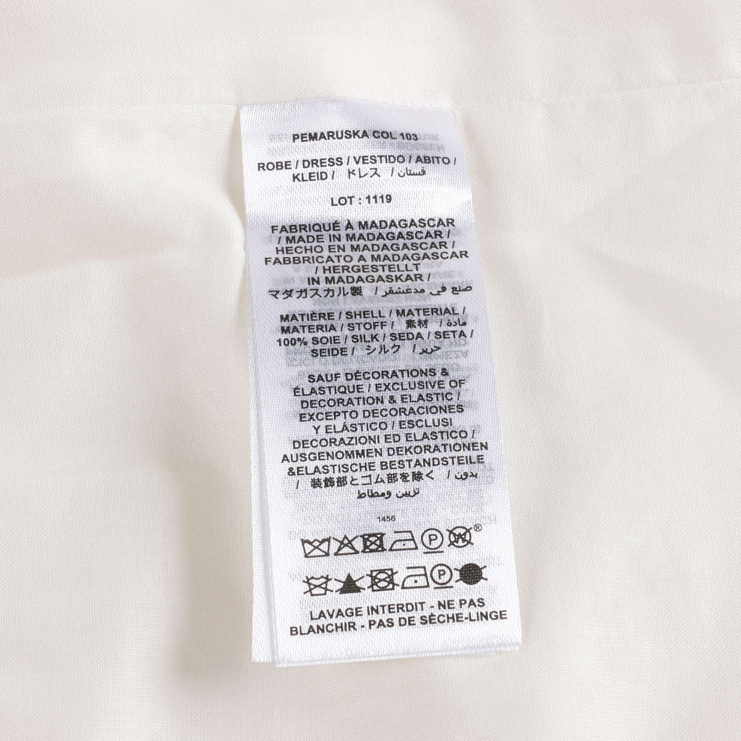Baby Girls White Silk Dress