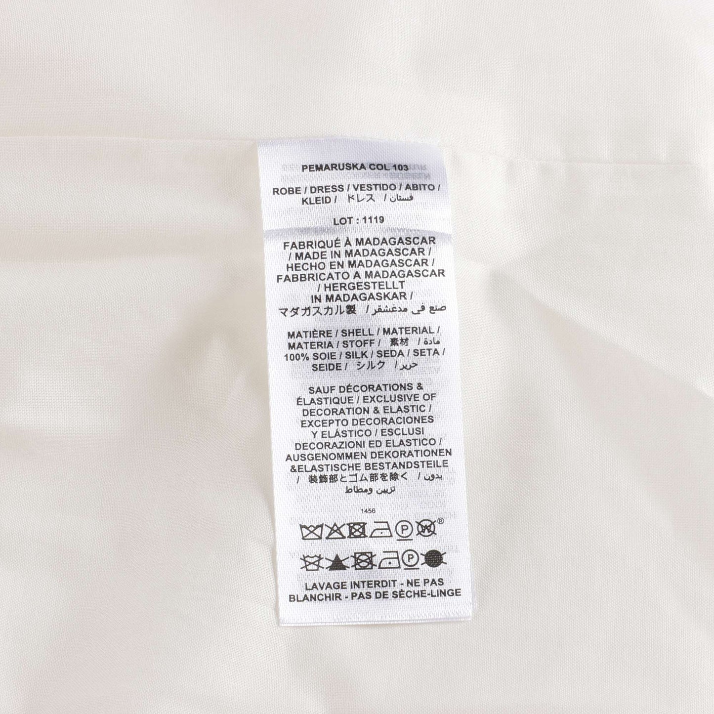 Baby Girls White Silk Dress