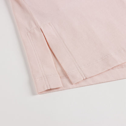 Girls Pink Logo Cotton Dress