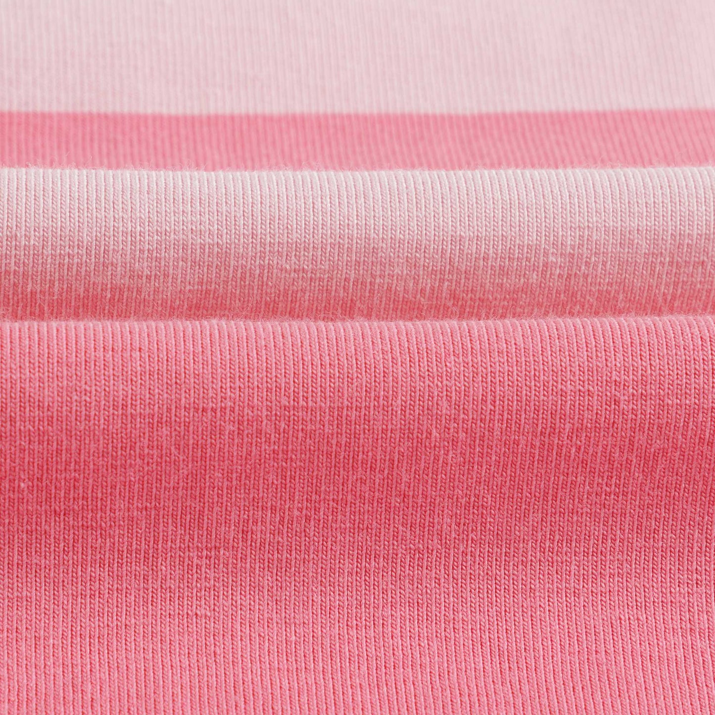 Girls Pink Stripe Cotton T-Shirt