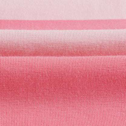 Girls Pink Stripe Cotton T-Shirt