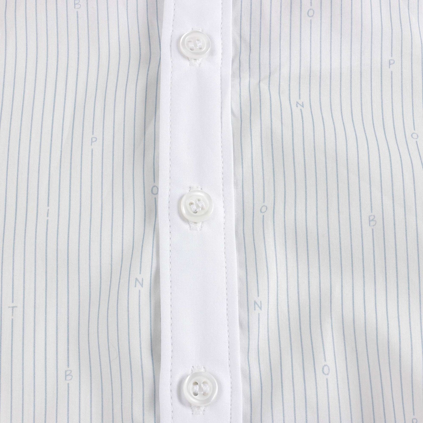 男童蓝色条纹棉衬衫