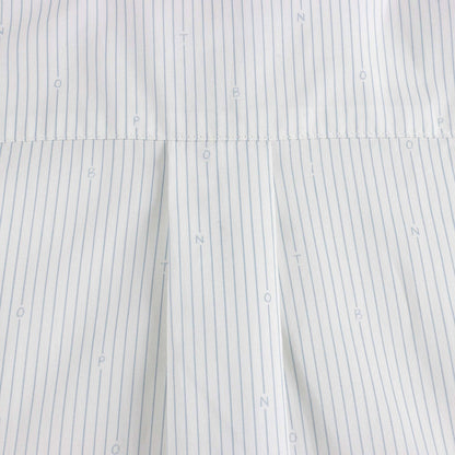 男童蓝色条纹棉衬衫