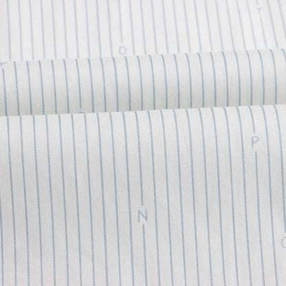 男童蓝色条纹棉衬衫