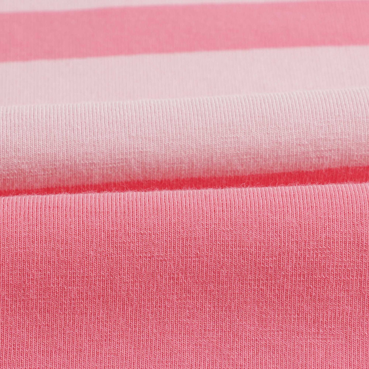 女婴粉色条纹棉T恤