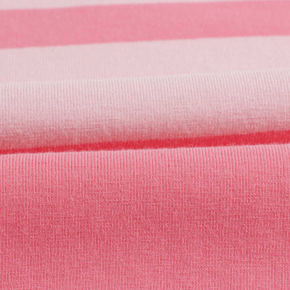 女婴粉色条纹棉T恤