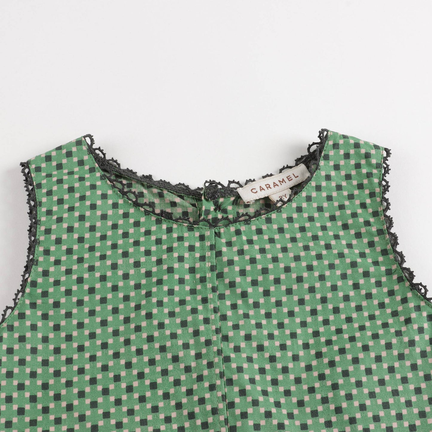 Baby Girls Green Dots Cotton Babysuit