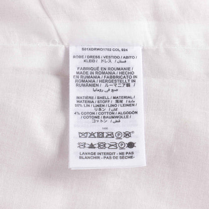 女婴粉色刺绣棉连衣裙