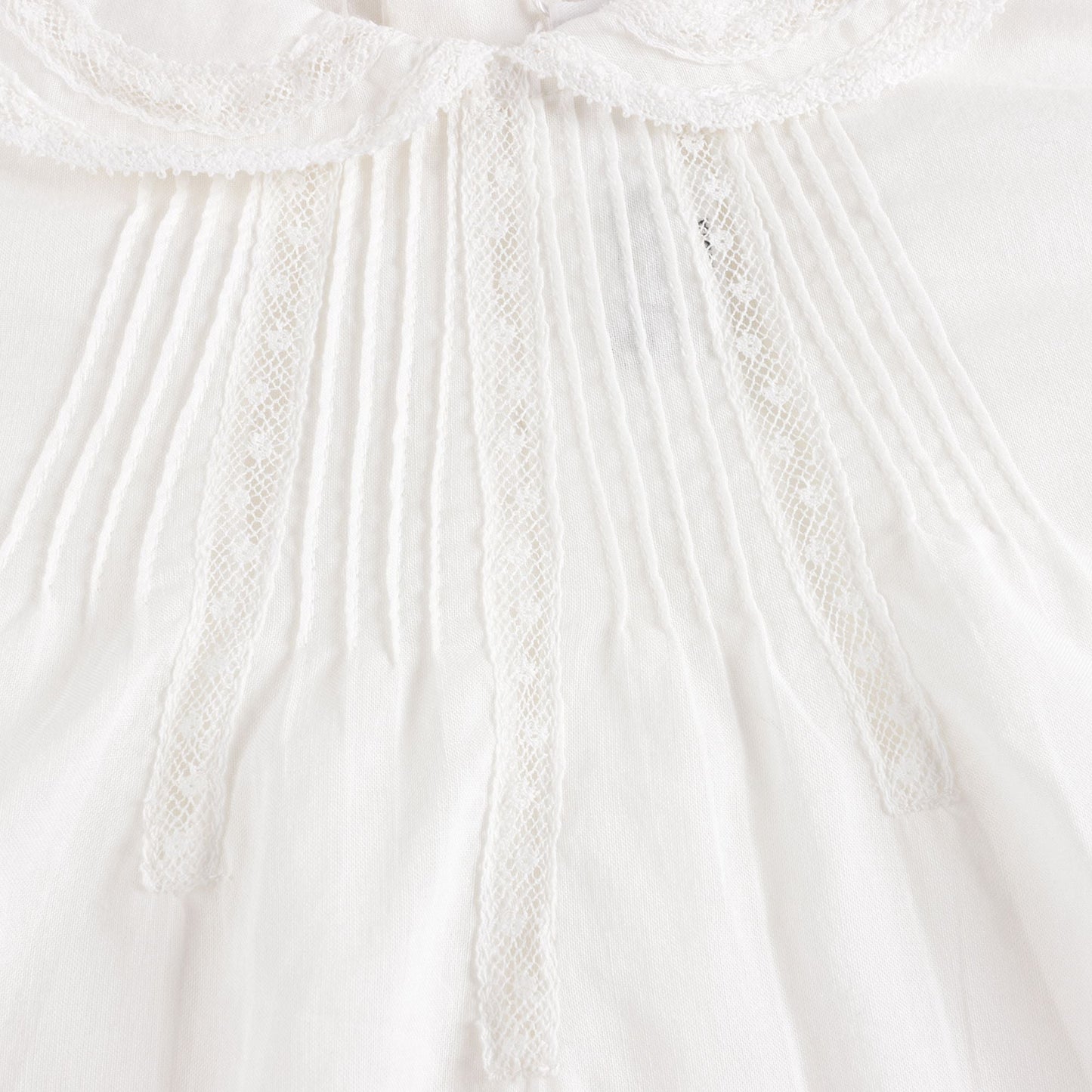 Baby Girls White Cotton Shirt