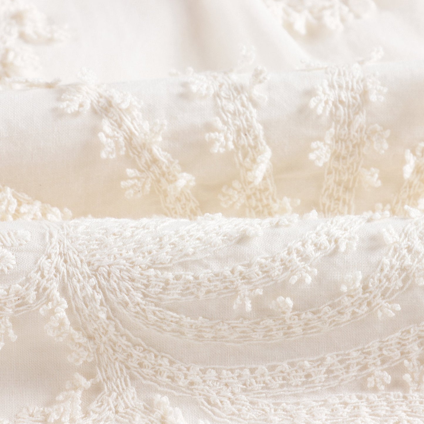 Baby Girls White Embroidered Cotton Dress