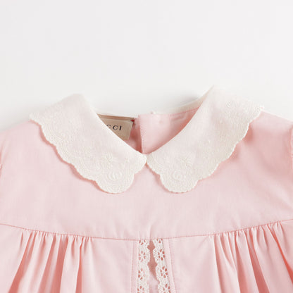 Baby Girls Pink Cotton Dress