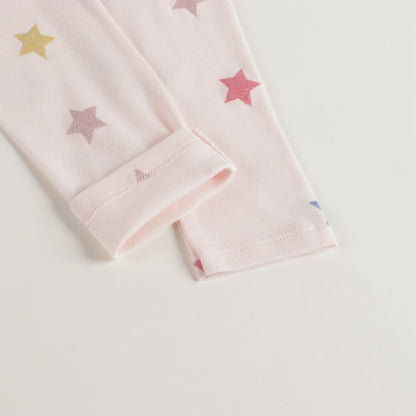 Girls Pink Stars Nightwear Set