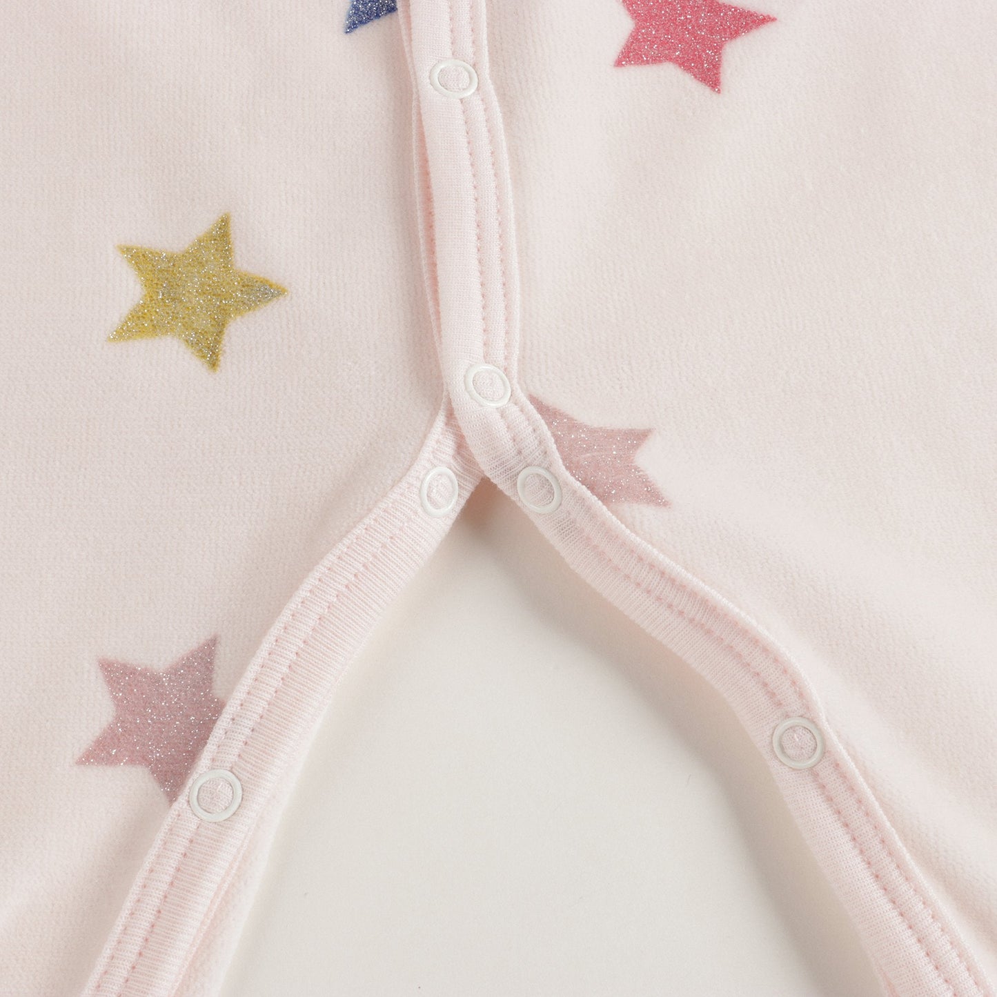 Baby Girls Light Pink Stars Romper