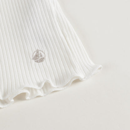 Girls White Turtleneck
