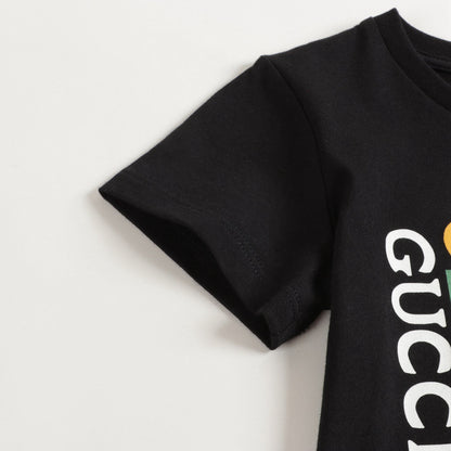 Baby Boys & Girls Black GG T-Shirt