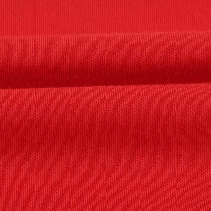 Boys & Girls Bright Red Cotton T-Shirt