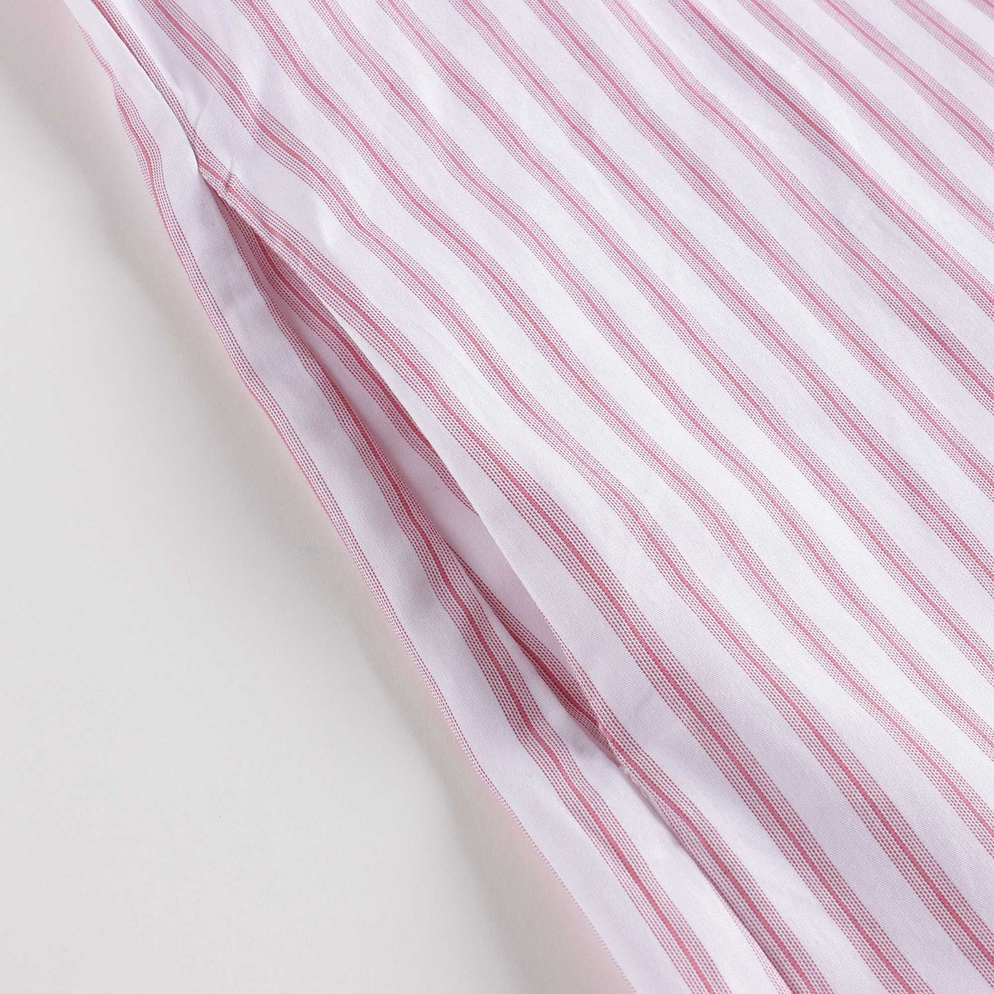 女童粉色条纹棉连衣裙
