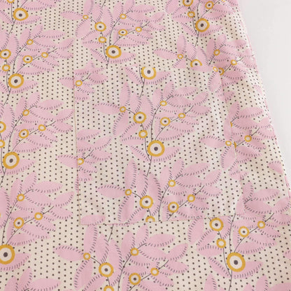 Girls Pink Flower Cotton Dress