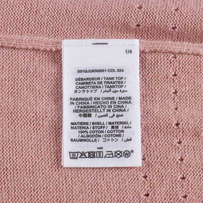Girls Dark Pink Logo Cotton Vest