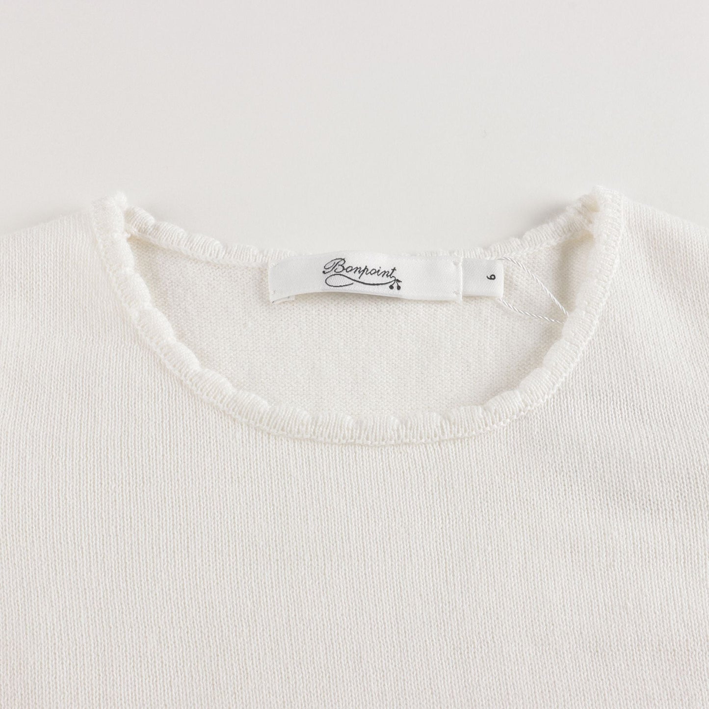 Girls White Logo Knit Vest