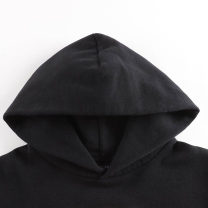 儿童黑色连帽棉卫衣