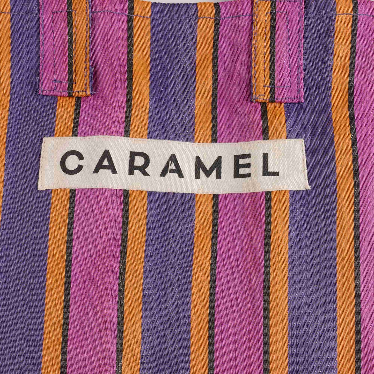 紫色条纹Logo手提袋(39x31cm)