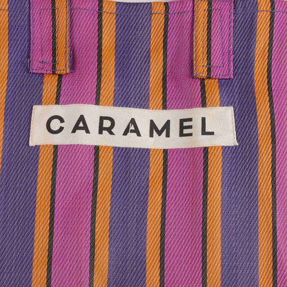 紫色条纹Logo手提袋(39x31cm)