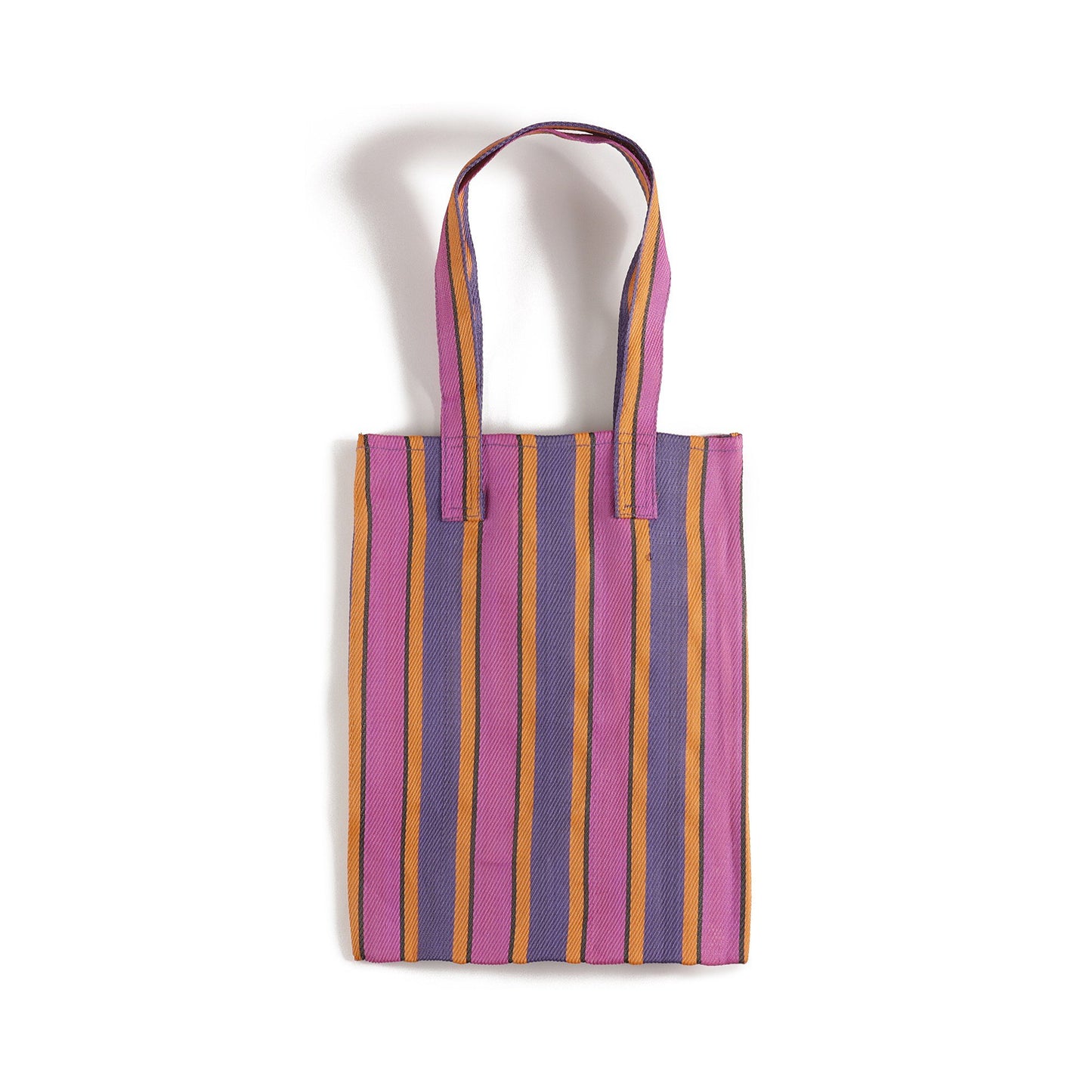 紫色条纹Logo手提袋(39x31cm)