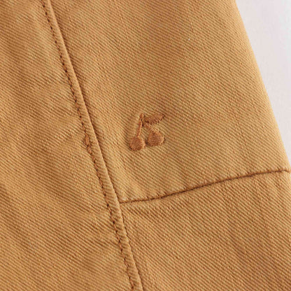 女童蜜糖色棉长裤