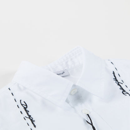 Baby Boys White Cotton T-shirt