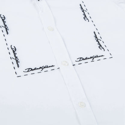 Baby Boys White Cotton T-shirt