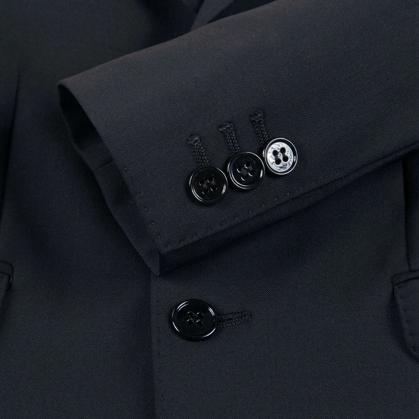 Baby Boys Black Wool Tuxedo