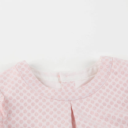 女小童粉色连衣裙