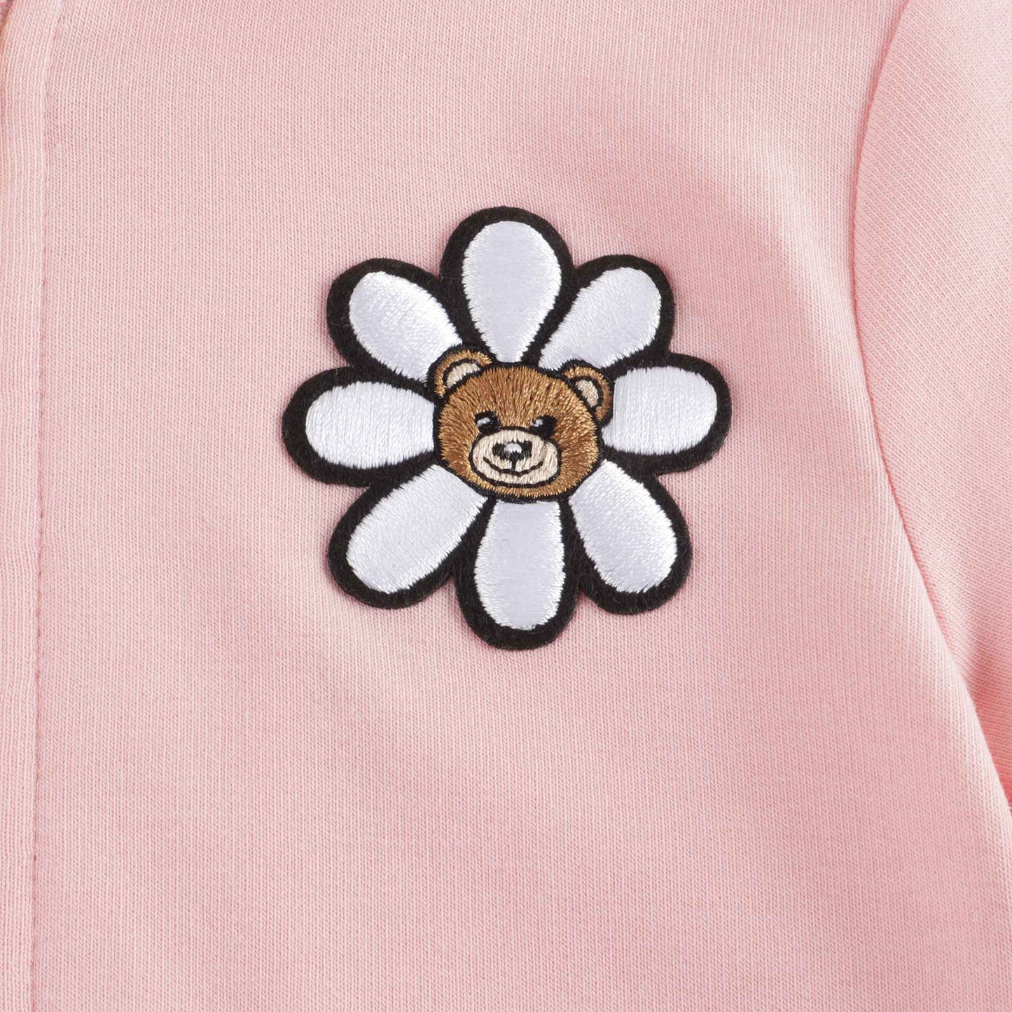 女婴粉色Logo棉连帽衫