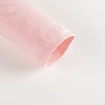 女婴粉色Logo棉连帽衫