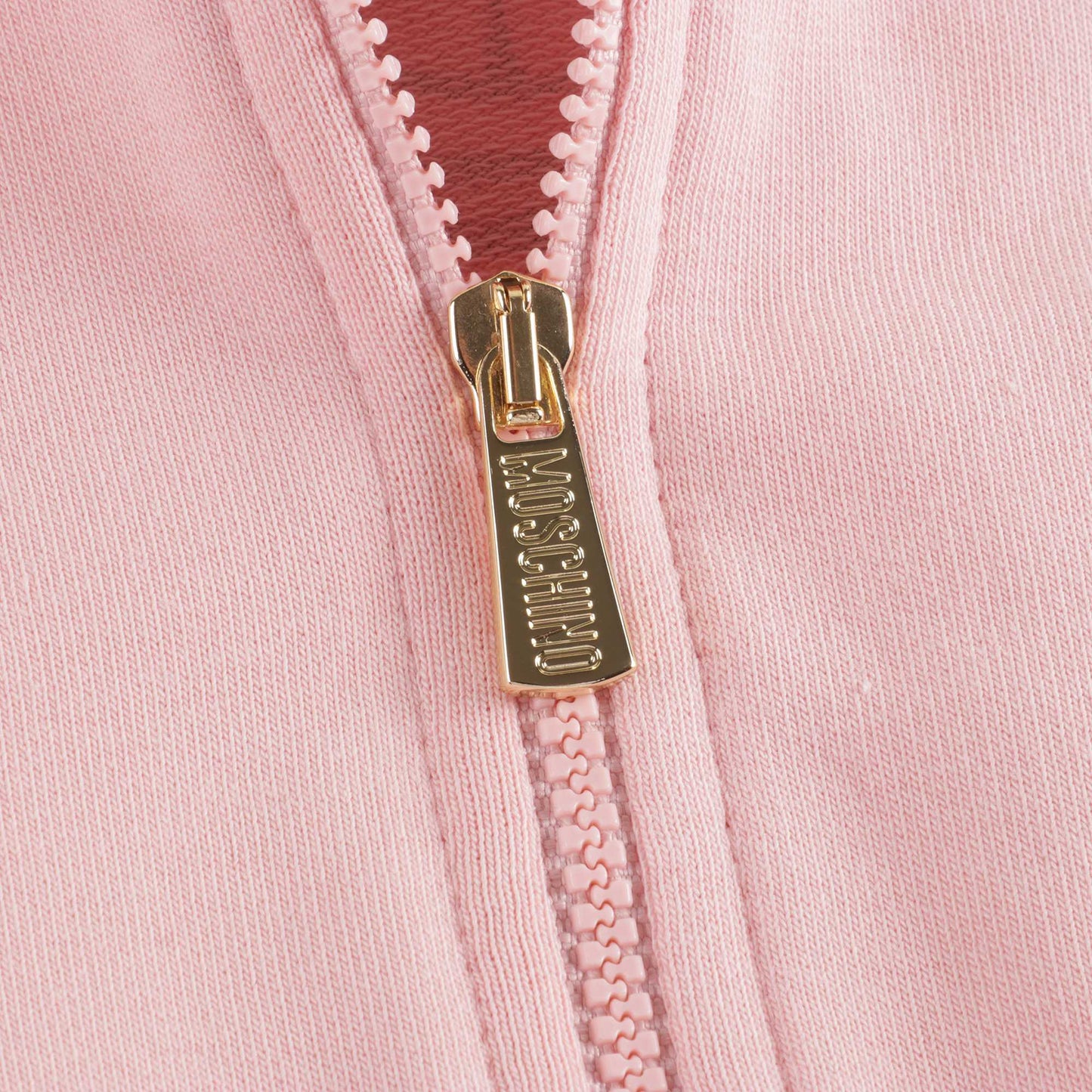 女婴粉色Logo棉连帽衫