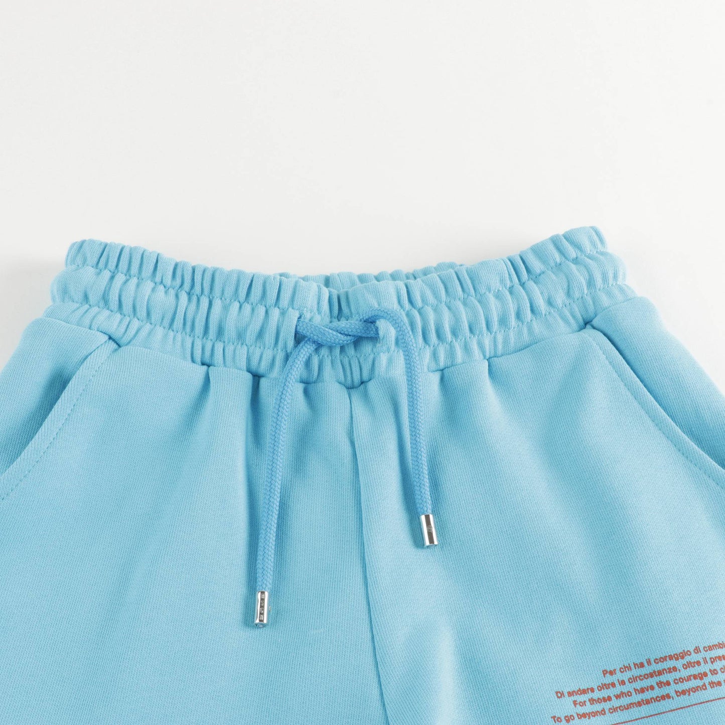 女童蓝色Logo羊毛短裤