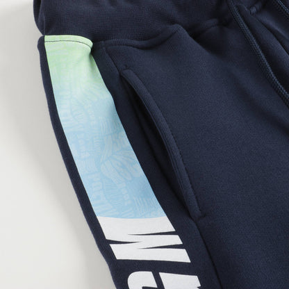 男童黑色Logo棉短裤