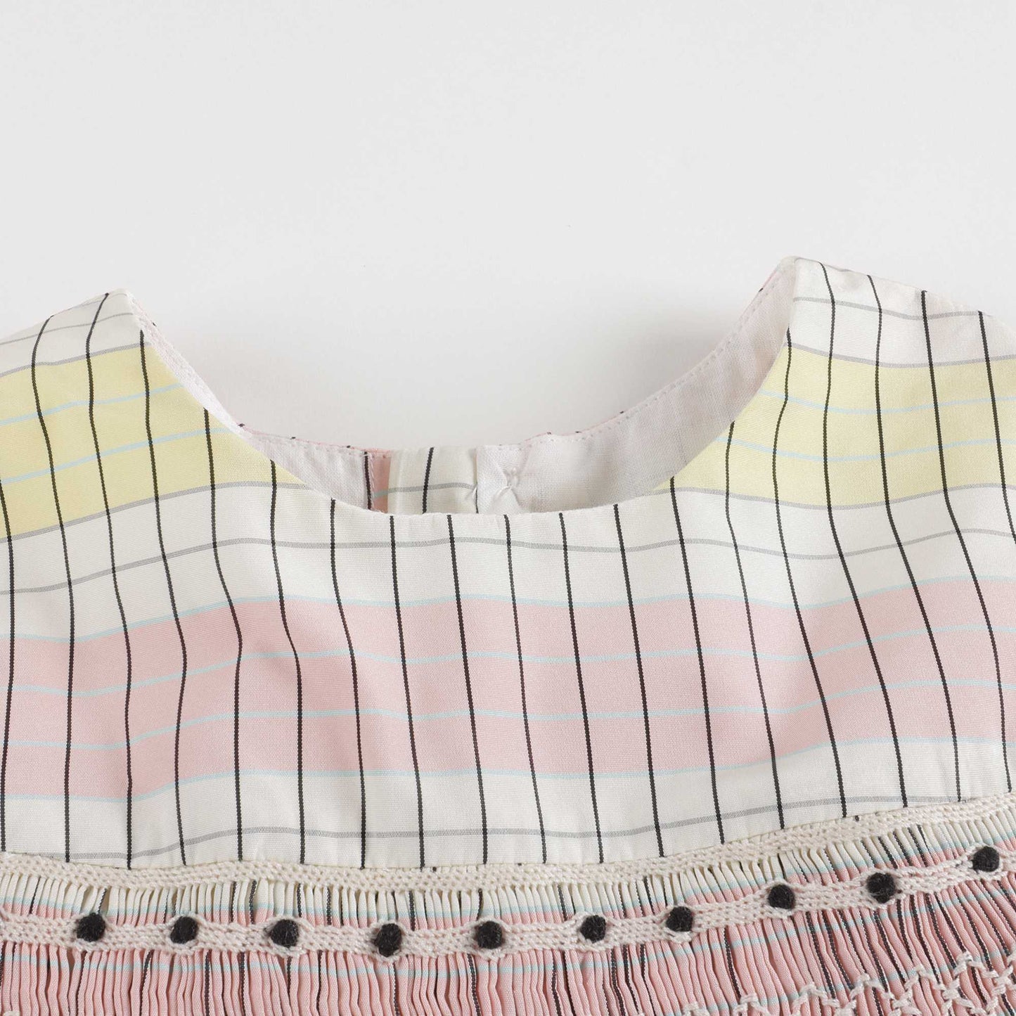 Baby Girls Yellow Check Dress Set
