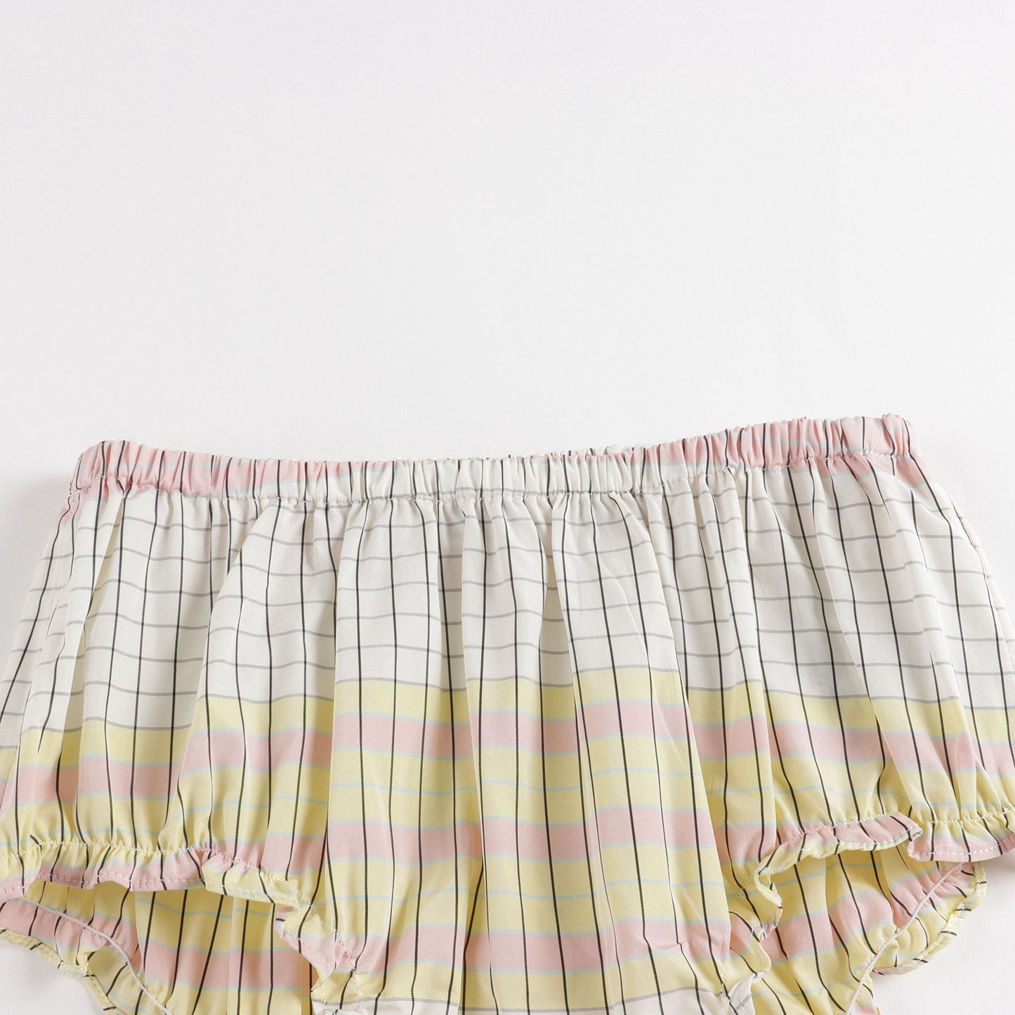 Baby Girls Yellow Check Dress Set
