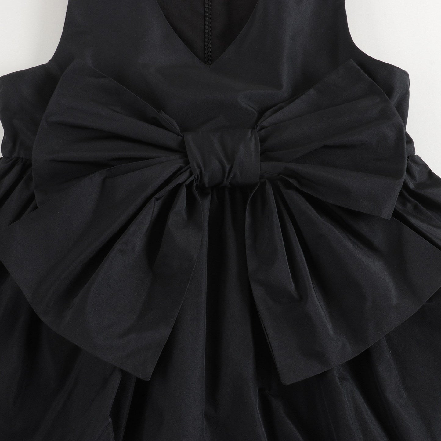 Girls Black Taffeta Dress