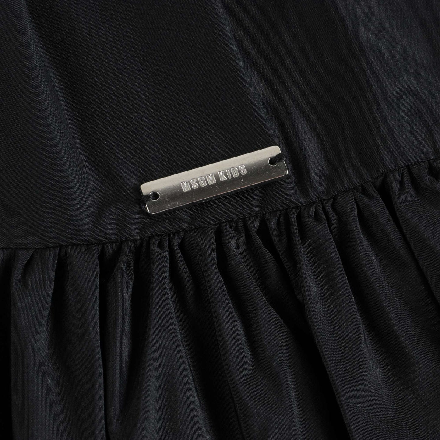 Girls Black Taffeta Dress