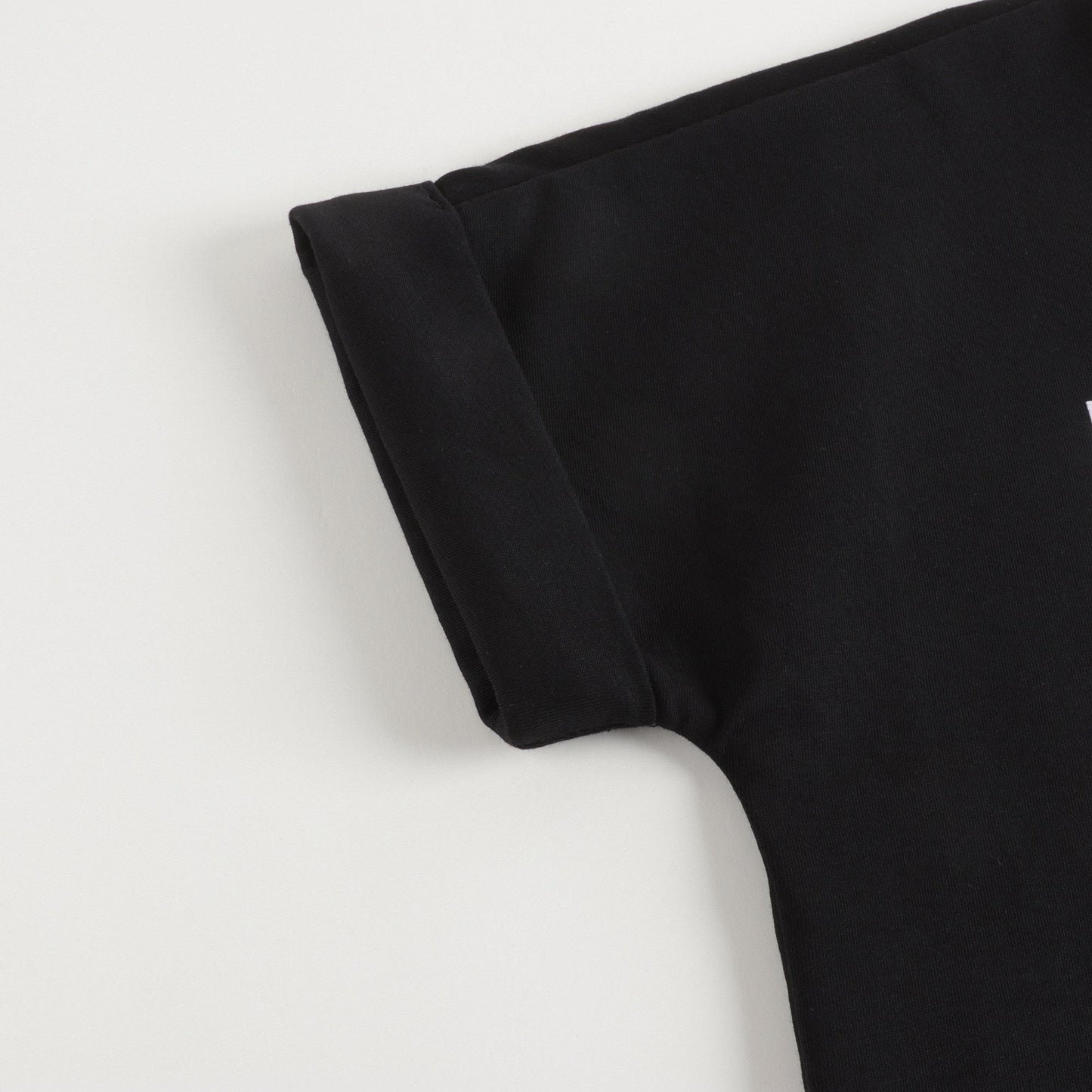 女童黑色Logo棉连衣裙