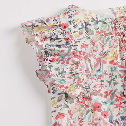 Girls Multicolor Cotton Dress