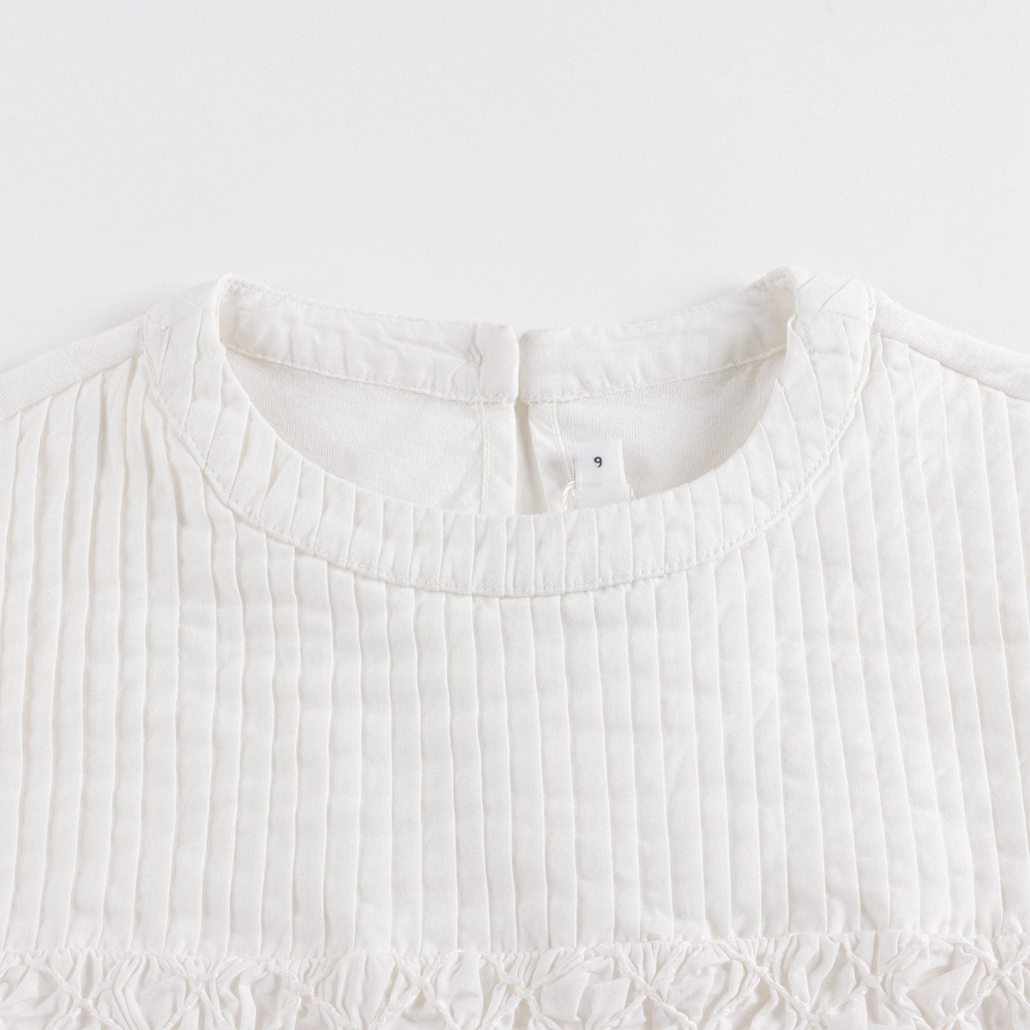 Girls White Cotton T-Shirt