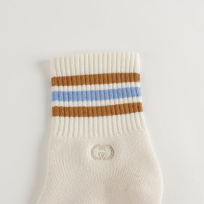 Boys & Girls Ivory GG Cotton Socks