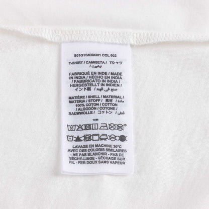Girls White Cotton T-Shirt